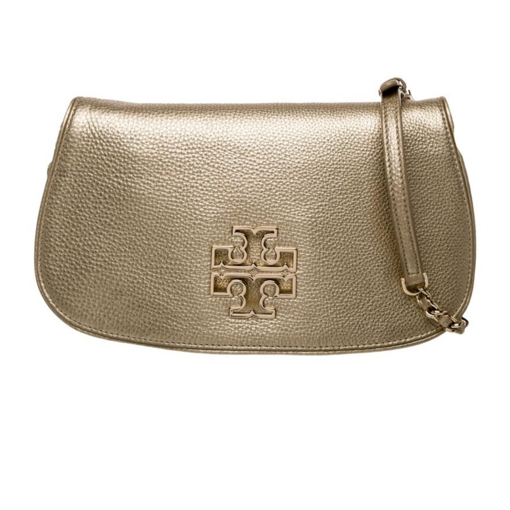 Tory Burch Metallic Gold Clutch